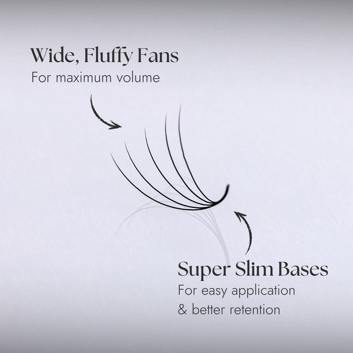 Wide Fluffy Fans & Slim Bases Diagram
