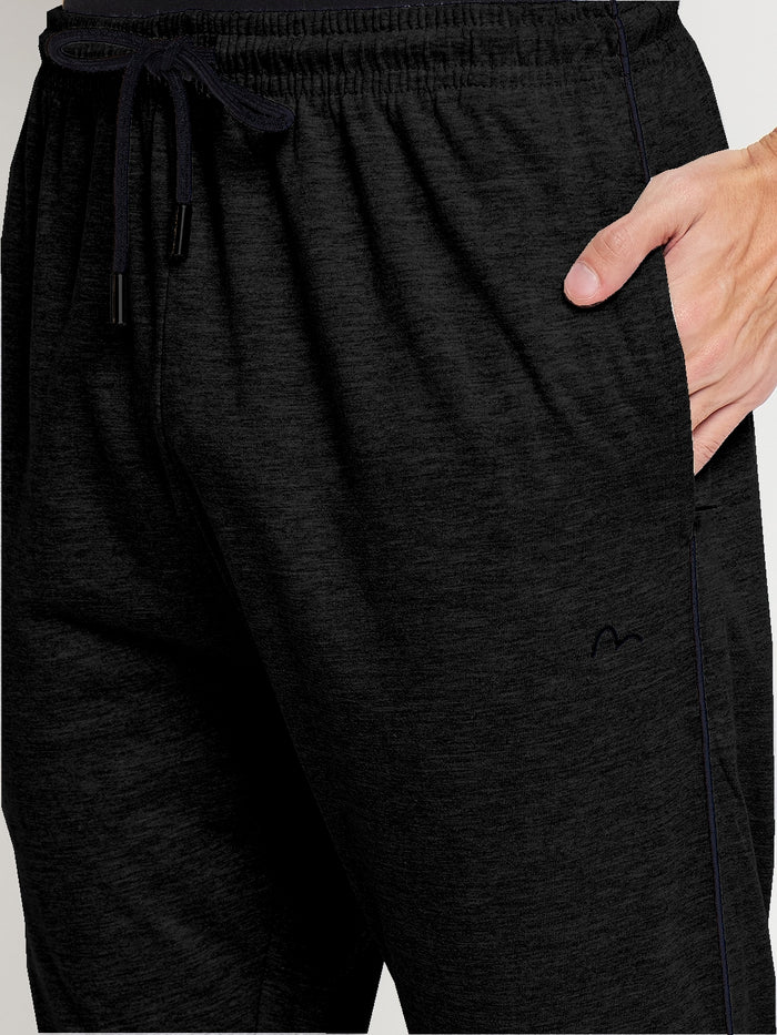 Black Relaxed Track Pants