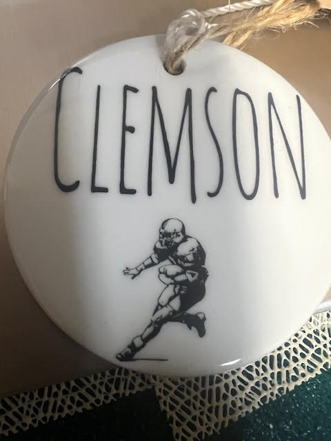 Clemson Flat ornament