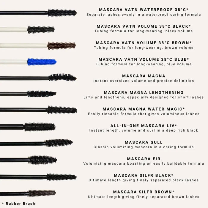 Idun - MASCARA VATN VOLUME 38°C - Black - 3,5 ml. (Mini)