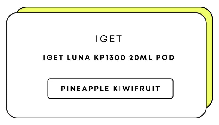 IGET Luna KP13000 20mL Pod | Pineapple Kiwifruit-Image 1