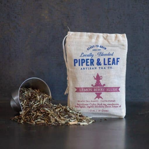 LEMON BERRY BLUSH MUSLIN BAG OF LOOSE LEAF TEA