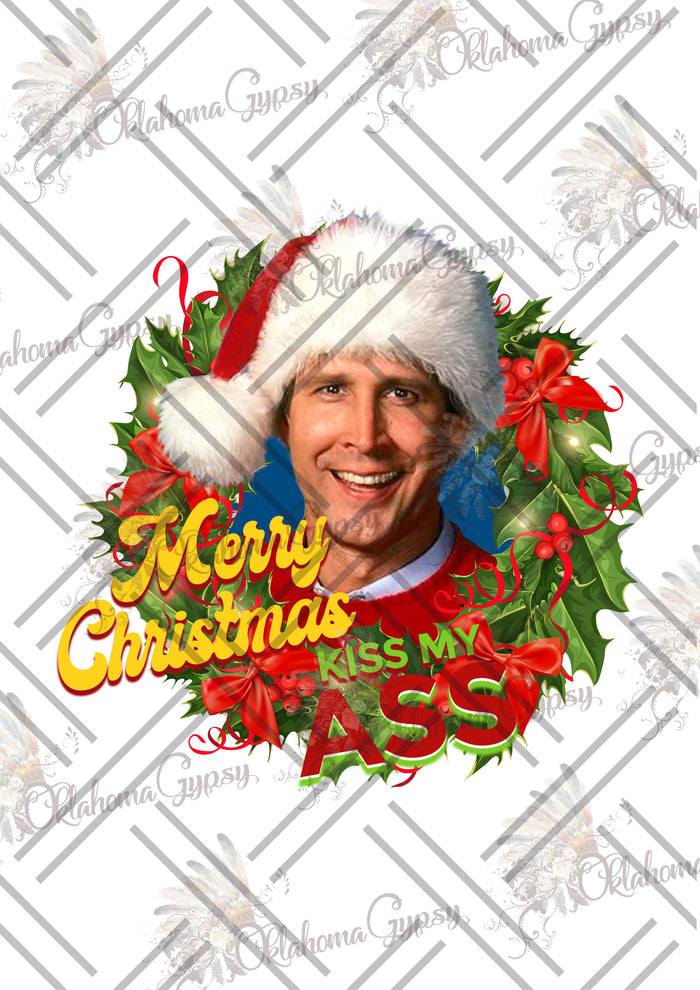 Merry Christmas Kiss My Ass Griswold Inspired Digital File