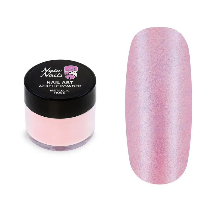 Metallic Rose Acrylic Powder - 12g Naio Nails