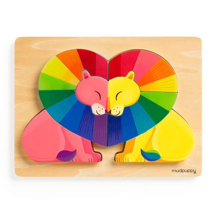 Mudpuppy Love in the Wild Wooden Tray Puzzle