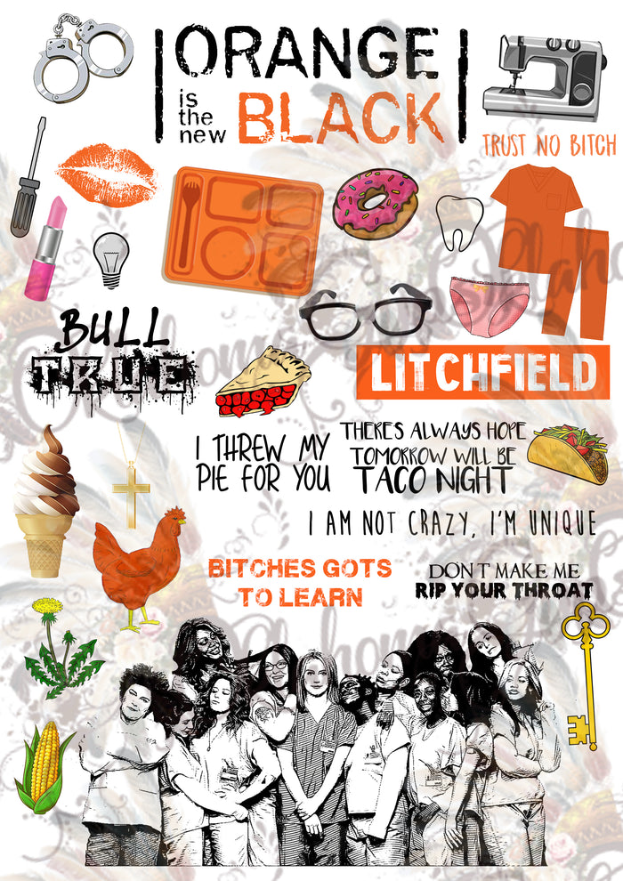 Orange Is The New Black Inspired Digital File