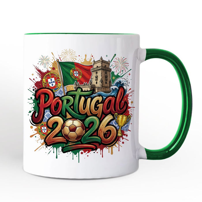 Portugal 2026 Soccer Cup Global Championship Mug, Football Fans Gift Personalized Ceramic Mug OrnamentallyYou