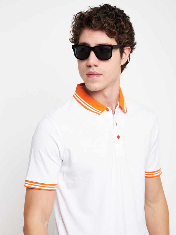 Statement Polo White Tee