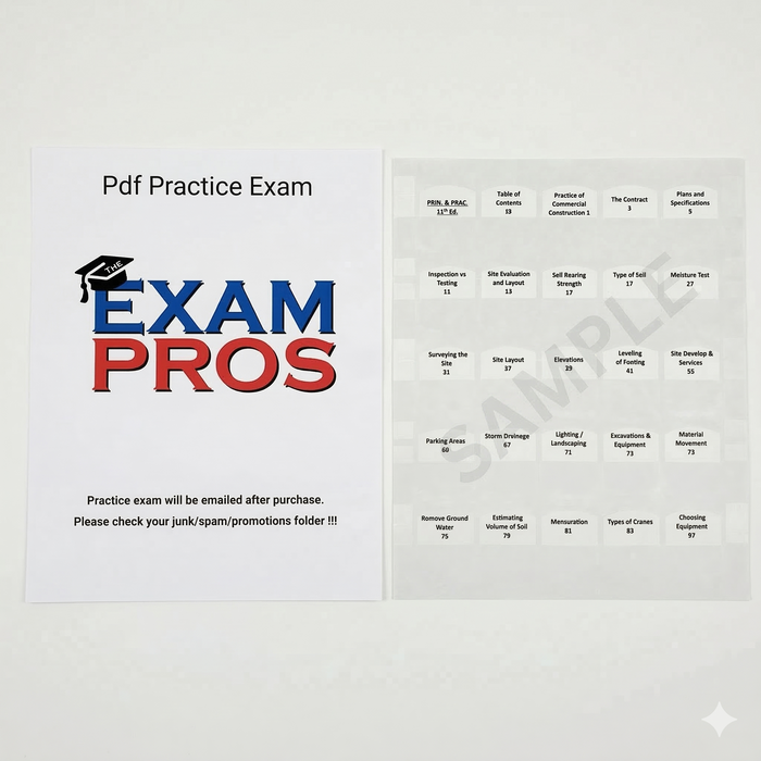 No Book / Add Practice Exam / Add Pre-Printed Tabs