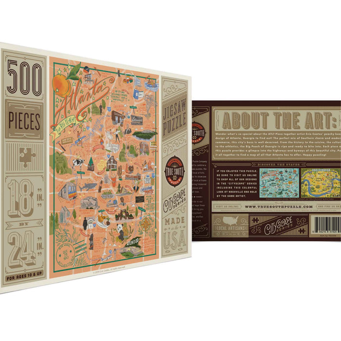 True south 500 piece puzzle Atlanta