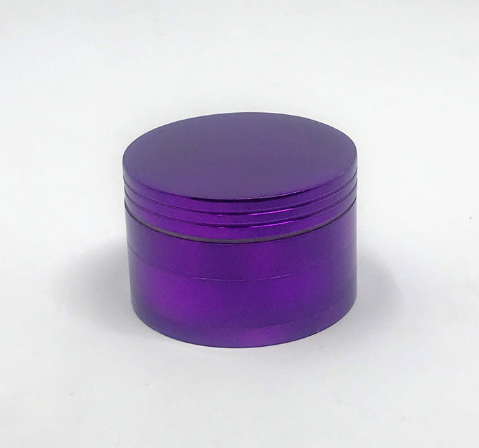 2'' Spice Herb Grinder with Pollen Catcher Metal 4 Part Grinder - Purple