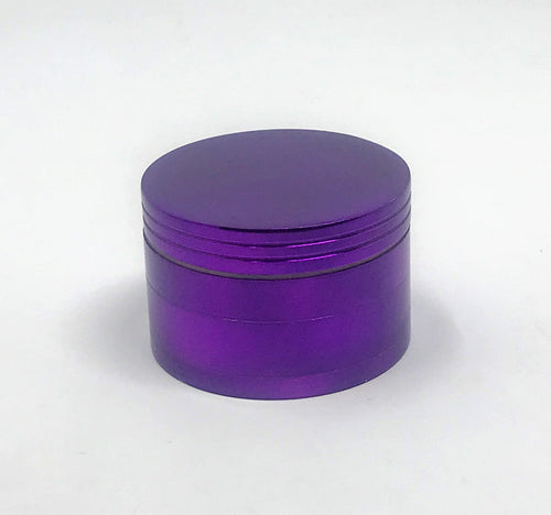 2'' Spice Herb Grinder with Pollen Catcher Metal 4 Part Grinder - Purple