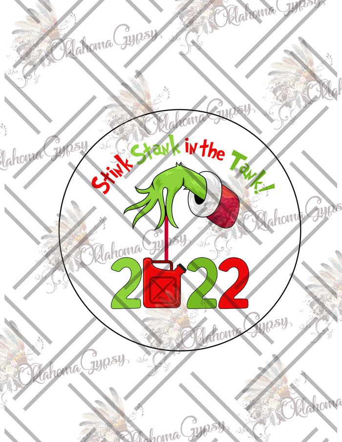 2022 Stink Stank In The Tank Ornament Digital File