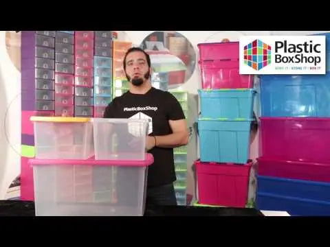 25.5 Litre Wham Clip Square Box with Lid 10.02 Wham Storage