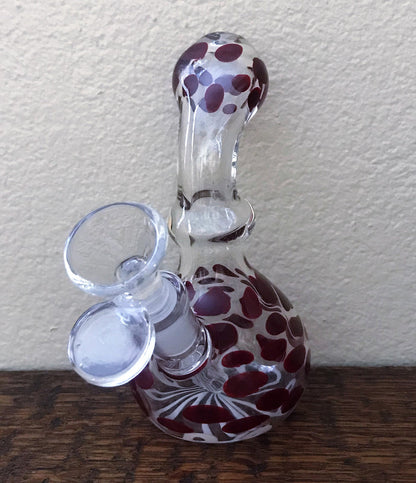 5" Mini Glass Bong Pipe w/14mm Herb Bowl - Perfect Peace