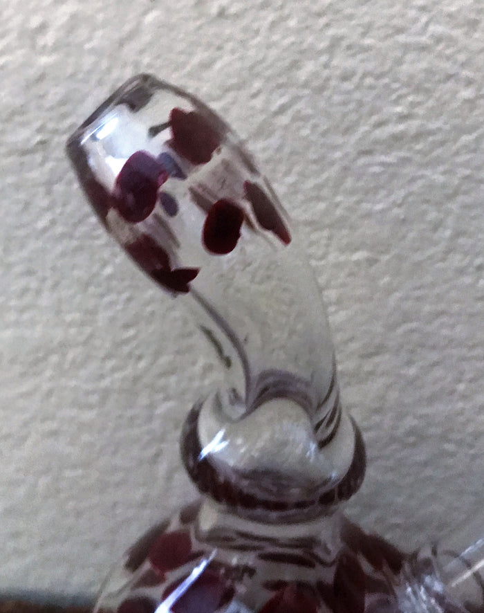 5" Mini Glass Bong Pipe w/14mm Herb Bowl - Perfect Peace