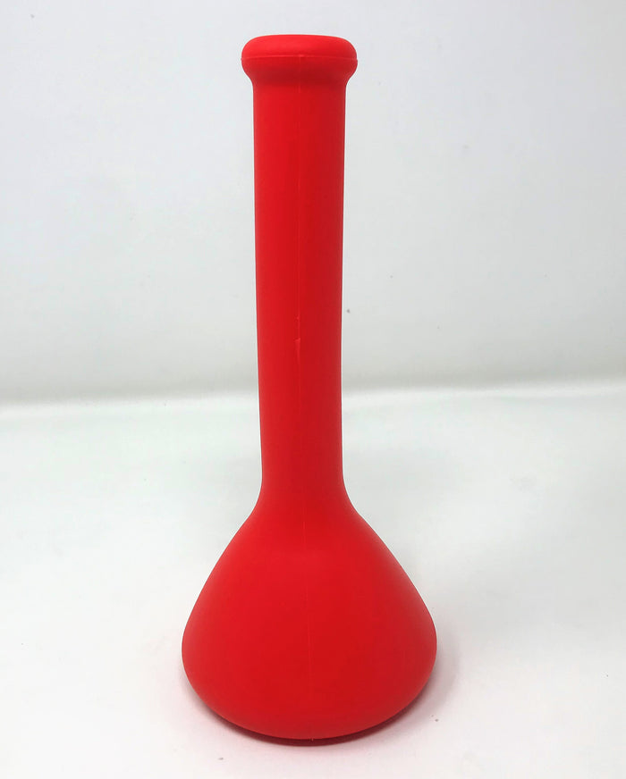 7.5" Silicone Detachable Beaker Unbreakable Bong - Red 14mm Bowl