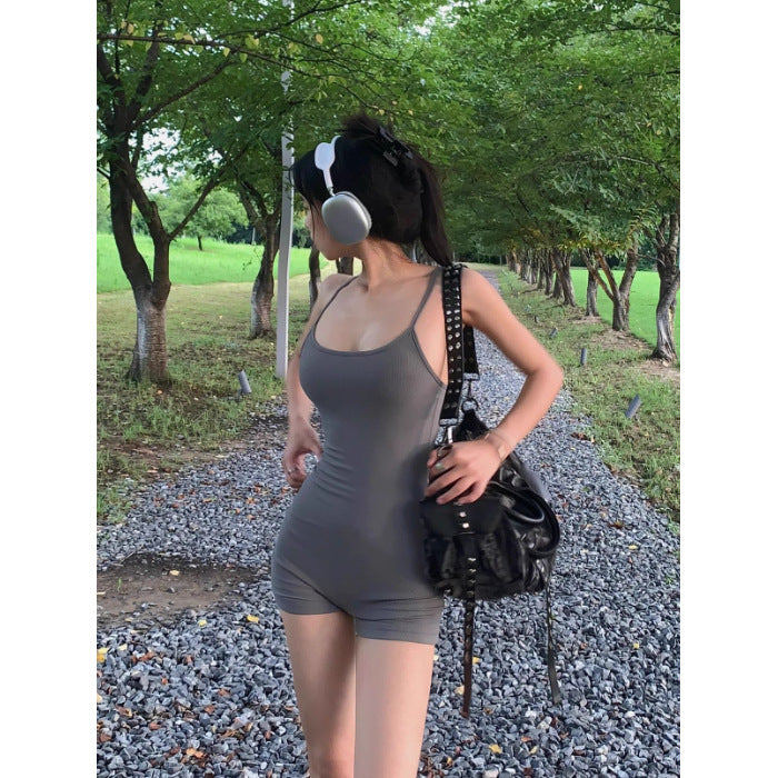 All-matching Summer Waist Bag Slim Fit Sweet And Spicy Niche One-piece Shorts