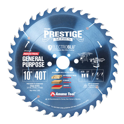 #option_PR1040-30C - Electro-Blu™ General Purpose 10 Inch Dia 40T ATB, 18 Deg, 30mm Bore, Non-Stick Coated