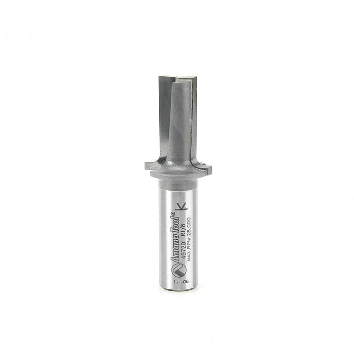 49720 - Plunging Round Over (Elongated Plunge) 1/8 Radius x 7/8 Dia x 1-7/32 x 1/2 Inch Shank Router Bit
