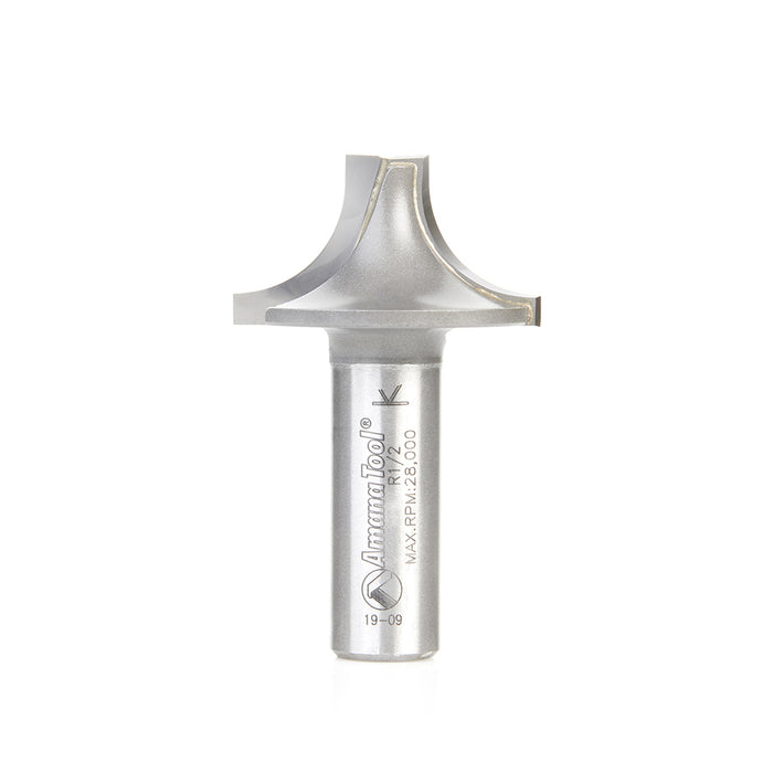 49721 - Plunging Round Over 1/2 Radius x 1-3/8 Dia x 3/4 Inch x 1/2 Shank