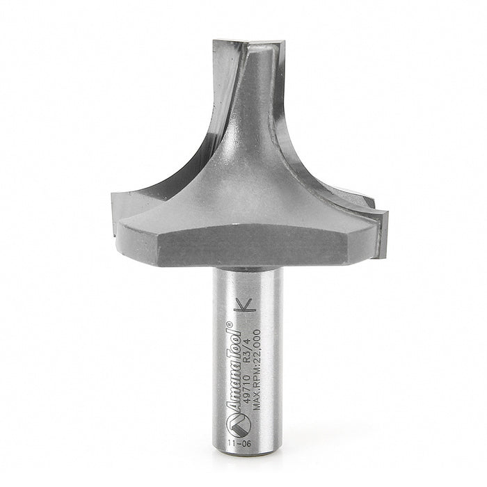 49710 - Plunging Round Over 3/4 Radius x 2 Inch Dia x 1-13/32 x 1/2 Shank