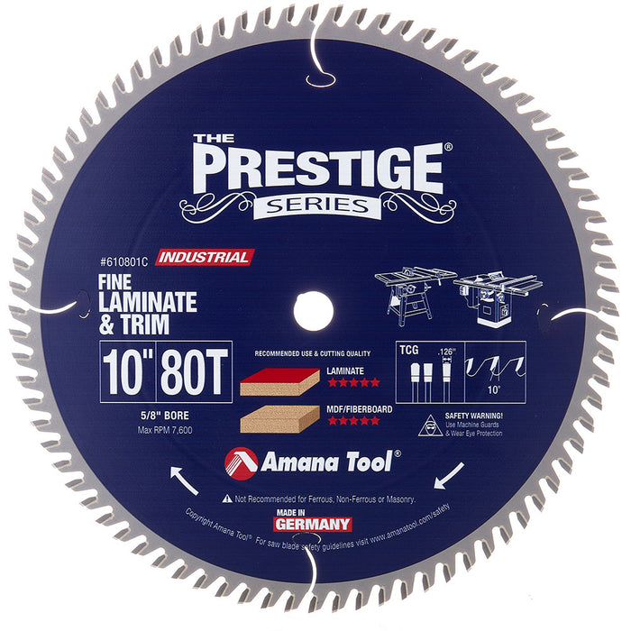 #option_610801C - Prestige® 10 Inch Dia x 80T TCG, 10 Deg, 5/8 Bore
