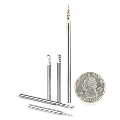 #option_AMS-161 5-PcSpiral 'O' Flute CNC Router Bit Pack, 1/8 Inch Shank