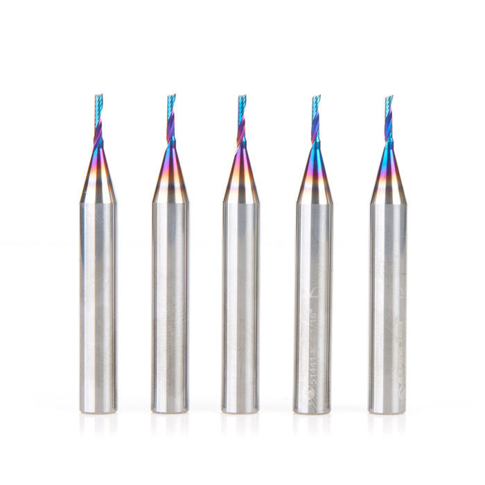 51441-K-5 5 Pack - 1/16 Dia x 1/4 x 1/4 Shank x 2 Inch Long Up-Cut