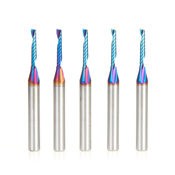 51446-K-5 5-Pack - 1/8 Dia x 3/4 x 1/4 Shank x 2-1/2 Inch Long Up-Cut