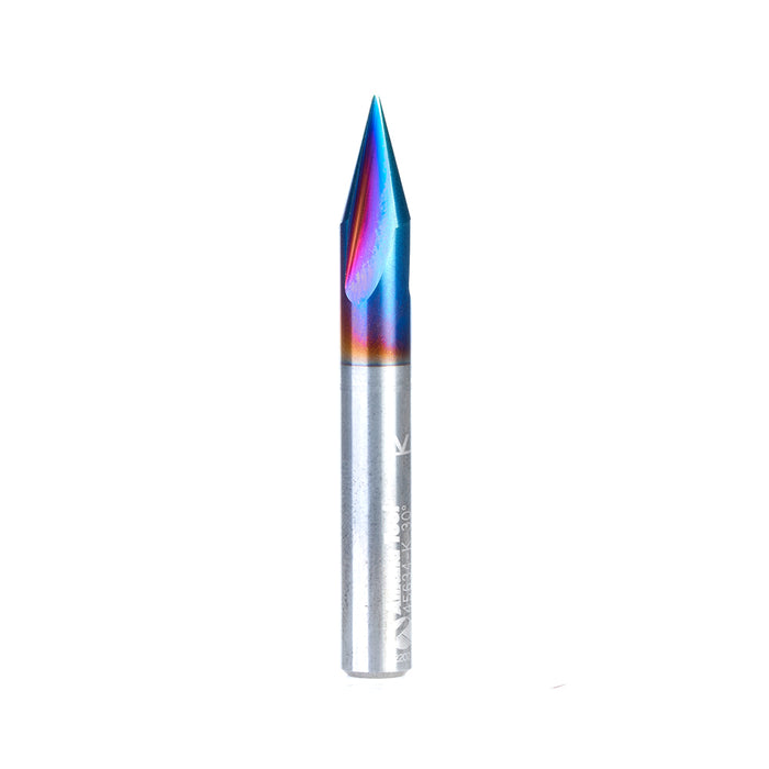 45634-K - V-Groove 30 Deg x 1/4 Dia x 27/64 x 1/4 Inch Shank