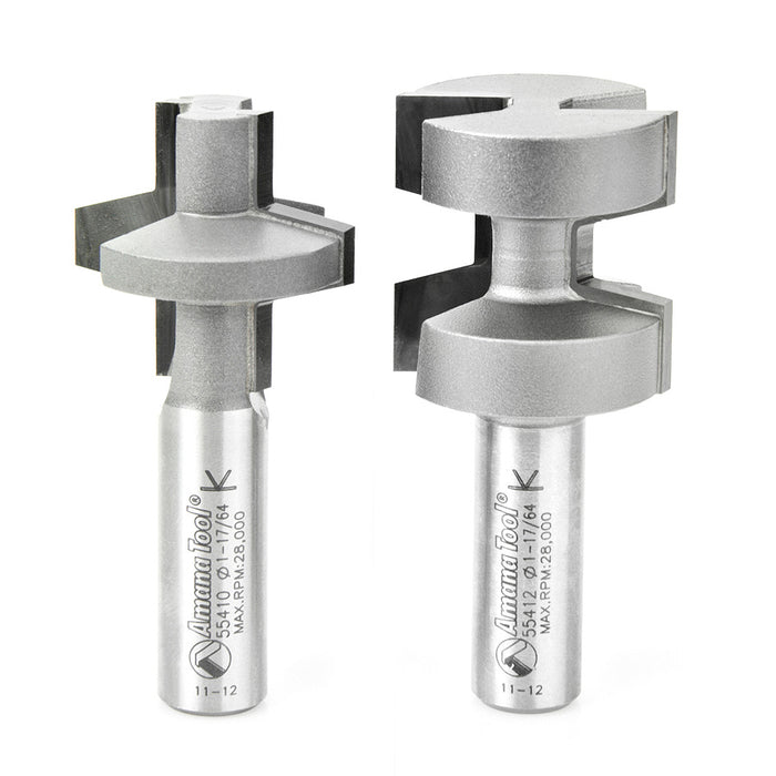 #option_55414 2-Piece Wedge Tongue & Groove 15 Deg x 1-1/4 Dia x 1-1/4 x 1/2 Inch Shank Set