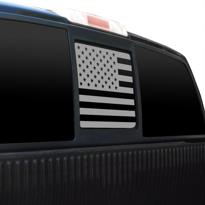 Precut Rear Middle Window American Flag Vinyl Decal Sticker Fits Ford F150 2004 - 2014 - Bogar Tech Designs