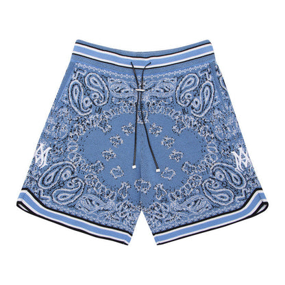 AMIRI Bandana Print B-Ball Drawstring Shorts