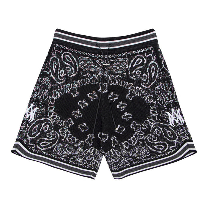 AMIRI Bandana Print B-Ball Drawstring Shorts
