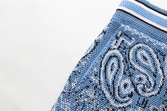 AMIRI Bandana Print B-Ball Drawstring Shorts