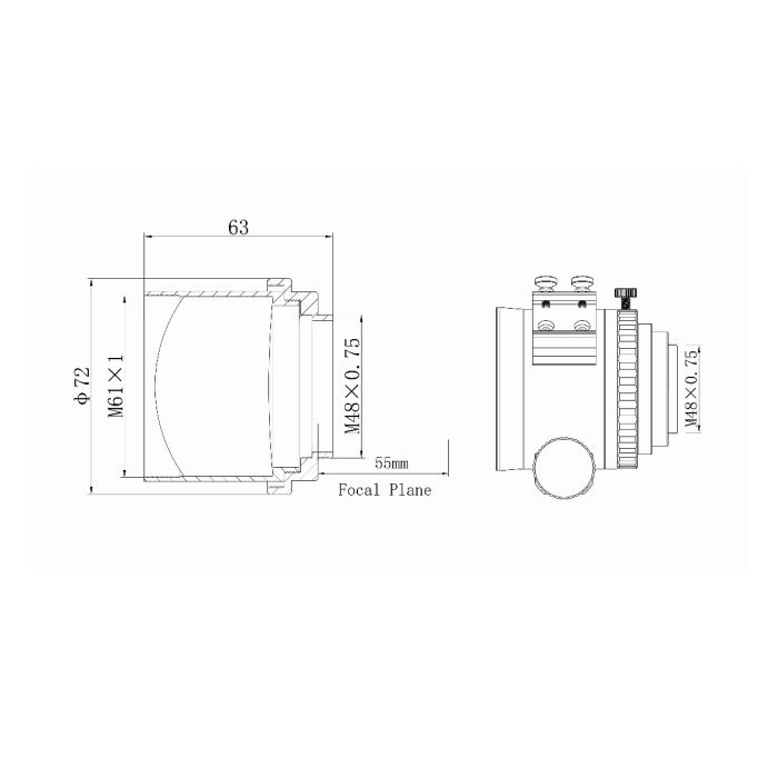 Askar F3.9 0.7x Full Frame Reducer for FRA400 / FRA500 Astrographs