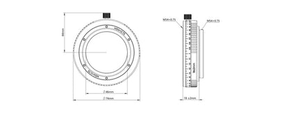 Askar M54x0.75 Thread Backfocus Adjuster with Variable 16mm - 20mm Extension