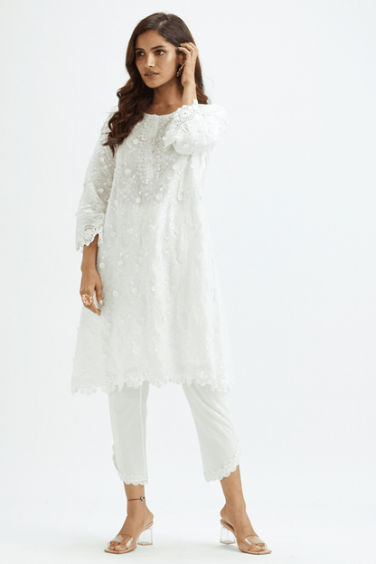 Baybreeze Supima Cotton White Kurta