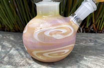 Best 11.5" Thick Glass Bong w/Ice Catcher & 2 - 14mm Male Thick Glass Bowls - Amaretto Gold