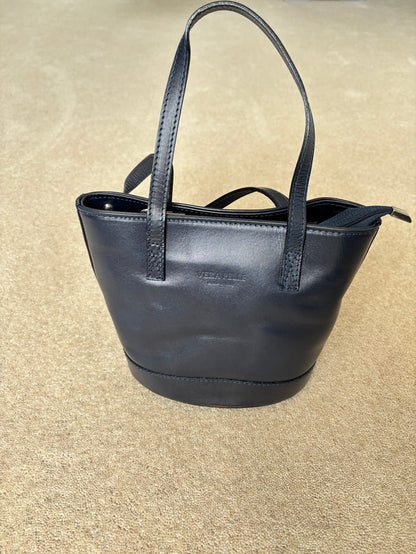 💙 Black Bucket Bag – Italian Leather Elegance