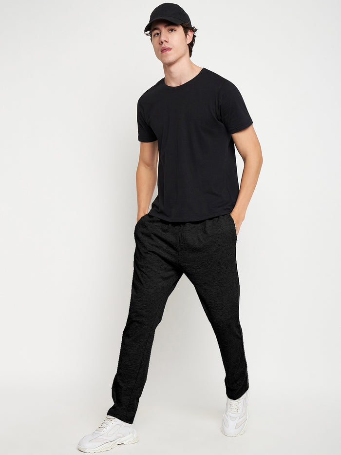 Black Relaxed Track Pants