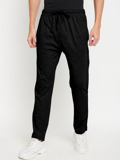 Black Relaxed Track Pants