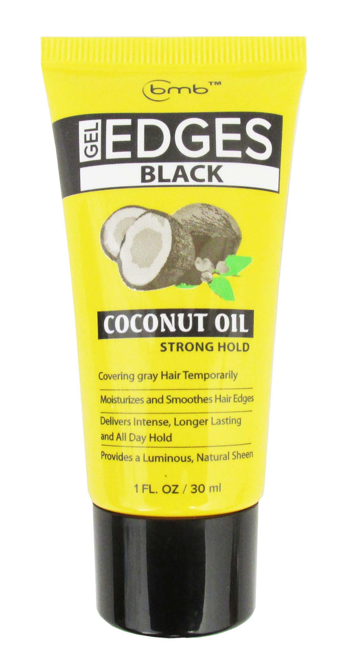 BMB EDGES GEL BLACK COCONUT OIL  -1 fl oz (24 PC/Display Set) - Palms Fashion Inc.