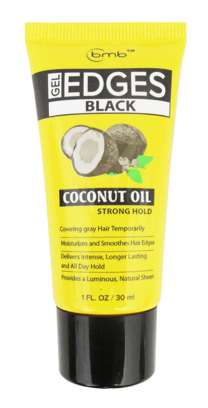 BMB EDGES GEL BLACK COCONUT OIL  -1 fl oz (24 PC/Display Set) - Palms Fashion Inc.