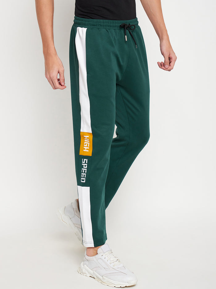 Bottle Green Racer Track Pants