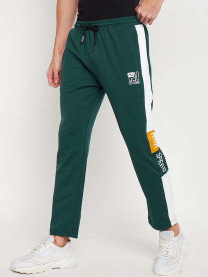 Bottle Green Racer Track Pants