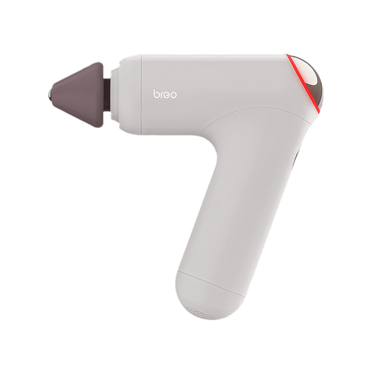 Breo Gun 7: Cordless percussion massager. Includes massage guns, neck and shoulder massager keywords.