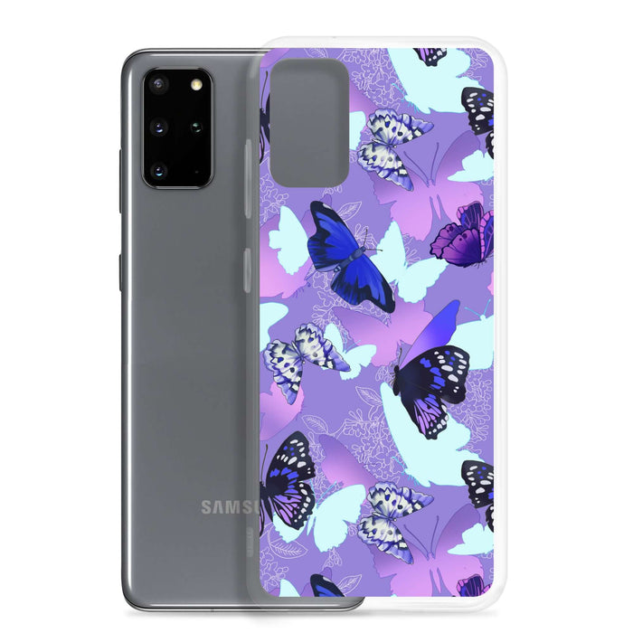 Butterfly Samsung® Clear Case showcases vibrant butterfly designs, perfect for adding color to your phone protection.
