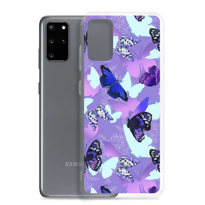 Butterfly Samsung® Clear Case showcases vibrant butterfly designs, perfect for adding color to your phone protection.